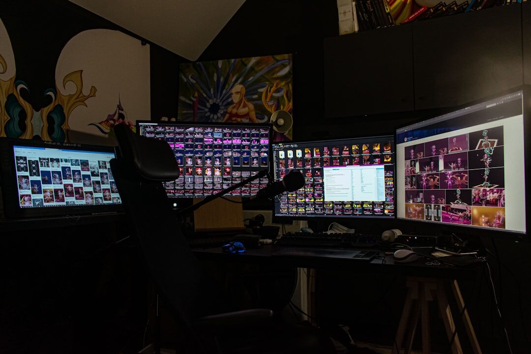 Digital media content creation on multiple screens